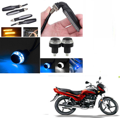 BR TrendZ Side LED Indicator Light for Hero Passion Plus(Yellow, Blue)