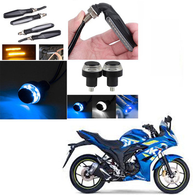 RawatZ Side LED Indicator Light for Suzuki Gixxer SF(Yellow, Blue)