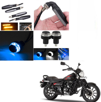 RawatZ Side LED Indicator Light for Bajaj Avenger(Yellow, Blue)
