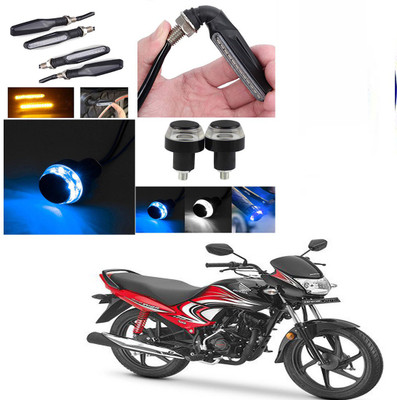 RawatZ Side LED Indicator Light for Honda Dream Yuga(Yellow, Blue)
