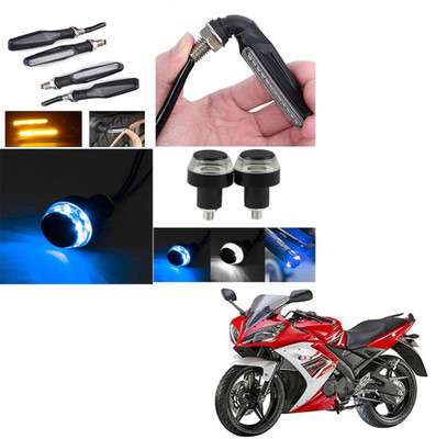 RawatZ Side LED Indicator Light for Yamaha YZF R15 S(Yellow, Blue)