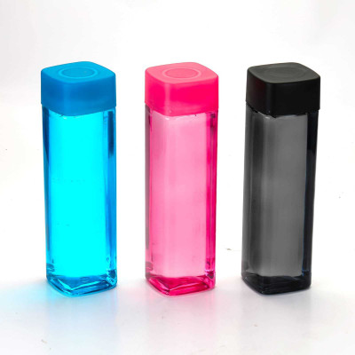 BELLERBIRD Premium Quality Unbreakable Latest Design Square Shape Water Bottle 1000 ml Bottle(Pack of 3, Multicolor, Plastic)