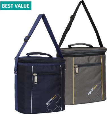 Blue Star Luggage LBE-02 combo OF 2 Bag for School Office Picnic Travel Camping Outdoor and more Waterproof Lunch Bag(Blue, Grey, 6 L)