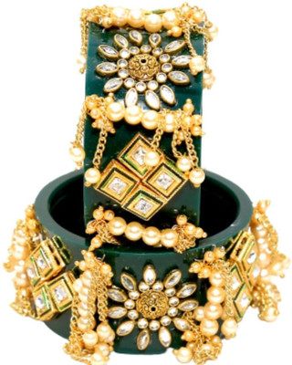 ALIGN Alloy Gold-plated Bangle Set(Pack of 2)