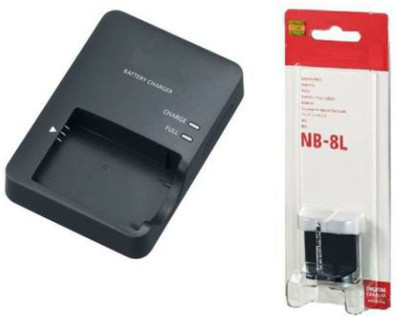 digiclicks COMBO NB-8L  Camera Battery Charger(Black)