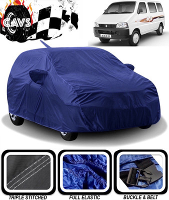 CAVS Car Cover For Maruti Suzuki Eeco (With Mirror Pockets)(Blue)
