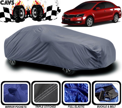 CAVS Car Cover For Skoda Rapid (With Mirror Pockets)(Grey)