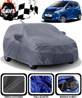 CAVS Car Cover For Hyundai Eon (With Mirror Pockets)(Grey)