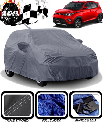 CAVS Car Cover For Mahindra KUV100 (With Mirror Pockets)(Grey)