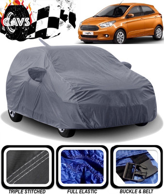 CAVS Car Cover For Ford Figo (With Mirror Pockets)(Grey)