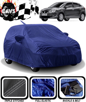CAVS Car Cover For Maruti Suzuki Baleno (With Mirror Pockets)(Blue)