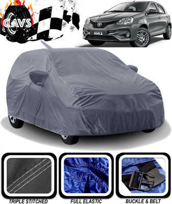 CAVS Car Cover For Toyota Etios Liva (With Mirror Pockets)(Grey)