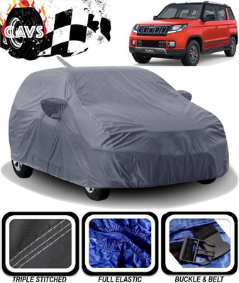 CAVS Car Cover For Mahindra TUV300 (With Mirror Pockets)(Grey)