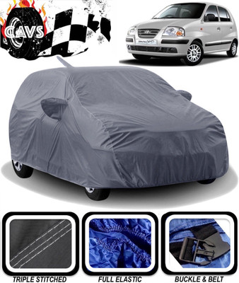 CAVS Car Cover For Hyundai Santro Xing (With Mirror Pockets)(Grey)