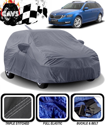 CAVS Car Cover For Skoda Octavia Combi (With Mirror Pockets)(Grey)