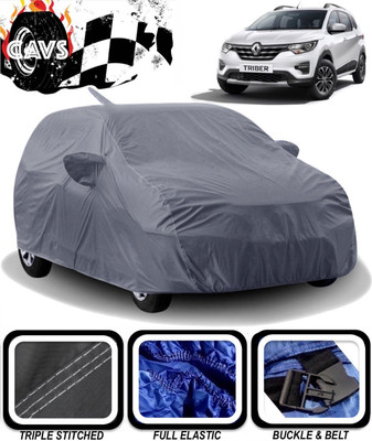 CAVS Car Cover For Renault Triber (With Mirror Pockets)(Grey)