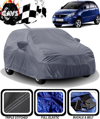 CAVS Car Cover For Tata Indica Vista (With Mirror Pockets)(Grey)