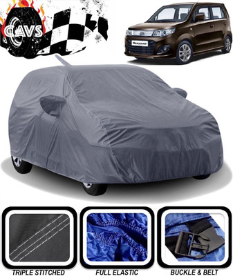 CAVS Car Cover For Maruti Suzuki Wagon R 1.0 (With Mirror Pockets)(Grey)