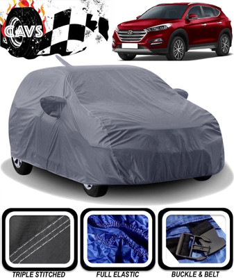 CAVS Car Cover For Hyundai Tucson (With Mirror Pockets)(Grey)