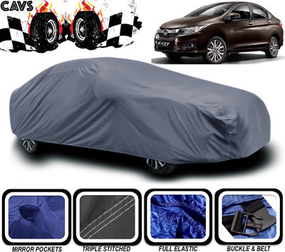 CAVS Car Cover For Honda City ZX (With Mirror Pockets)(Grey)
