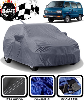 CAVS Car Cover For Maruti Suzuki Omni (With Mirror Pockets)(Grey)