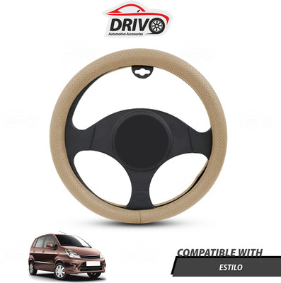 Drivo Steering Cover For Maruti Zen Estilo(Beige, Leatherite)
