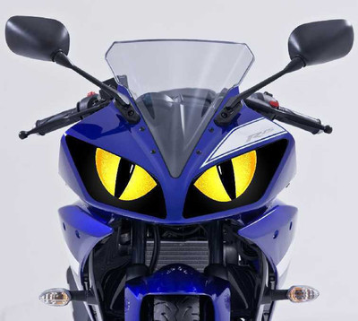 S.R Grafix Sticker & Decal for Bike(Yellow)