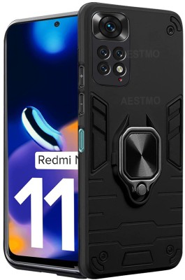 AESTMO Back Cover for Mi Redmi Note 11 Pro, Mi Redmi Note 11 Pro Plus(Black, Rugged Armor, Pack of: 1)