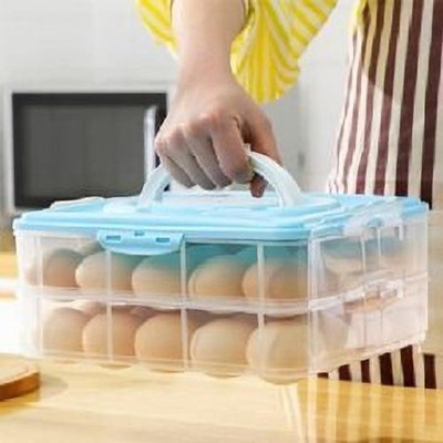 Adhunyk Plastic Egg Container  - 2 dozen(Clear)