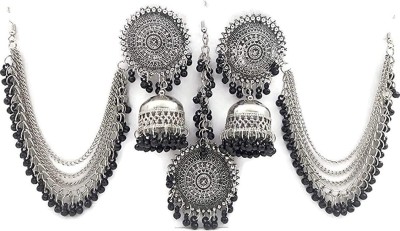 jill fashion Oxidised earring set for girls & Women Alloy Jhumki Earring, Chandbali Earring