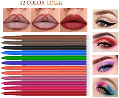 SEUNG Colours Coloured Eyeliner Matte Eyeliner Set 12 g(MULTI-COLOR)