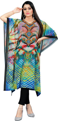 HSFS Printed Georgette Women Kaftan
