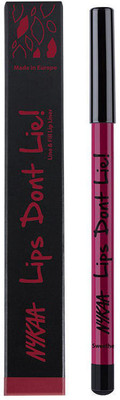 NYKAA Lips Don't Lie! Waterproof Line & Fill Lip Liner -Sweetheart Pink -06(Mauve)