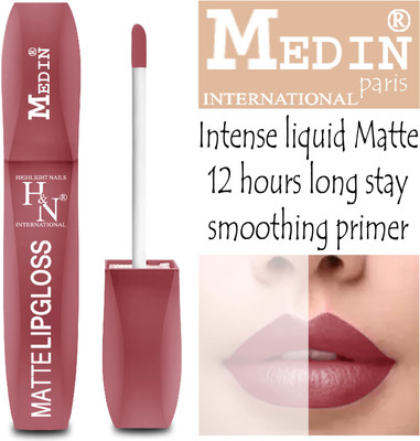 MEDIN Paris H&n Matte lip gloss liquid lipsticks combo set 1(Skin Brown, 8 ml)