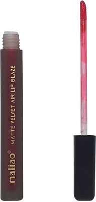 maliao Matte Velvet Non Transfer Liquid Lipstick Pure Red(Pure Red, 3 g)