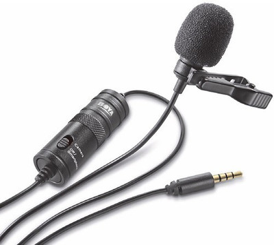 BOYA Lavalier Lapel Clip-on Omnidirectional Condenser 20ft Audio Cable Microphone