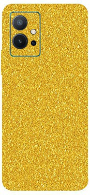 TJ CREATION Vivo T1 5g Mobile Skin(Ultra Super Golden Glitter Skin With High Matte Finish.)