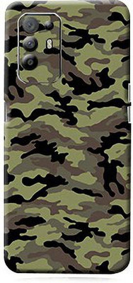 BUGGU Camo Military Green Mobile Back Skin Guard, Camou Military Green, Oppo Reno 5Z 5G Mobile Skin(Camo Military Green Skin With High Matte Finish.)