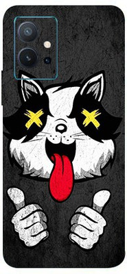 BUGGU VIVO T1 5G Mobile Skin(Crazy Cat Skin With High Matte Finish.)