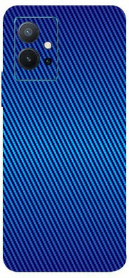 BugguSkin Vivo T1 5G, vivo t1 5g Mobile Skin(Ultra Super Blue Carbon Fiber Skin With High Matte Finish.)