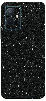 BugguSkin Vivo T1 5G, vivo t1 5g Mobile Skin(Ultra Super Black Glitter Skin With High Matte Finish.)