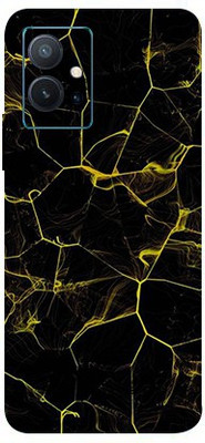 BUGGU VIVO T1 5G Mobile Skin(Black Abstarct Skin With High Matte Finish.)