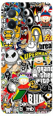BUGGU VIVO T1 5G Mobile Skin(Sticker Bombing Skin With High Matte Finish.)