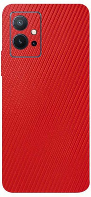 BugguSkin Vivo T1 5G, vivo t1 5g Mobile Skin(Ultra Super Red Carbon Fiber Skin With High Matte Finish.)