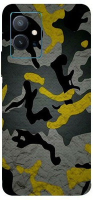 BugguSkin Vivo T1 5G, vivo t1 5g Mobile Skin(Ultra Super Camouflage Military Yellow Skin With High Matte Finish.)