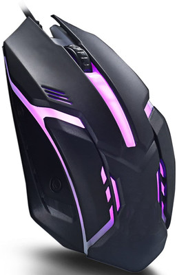 Tuned For Style Optical Wired Gaming Mouse - 7 RGB Breathing Colors Wired Ambidextrous Optical  Gaming Mouse(USB 2.0, Black, Blue)