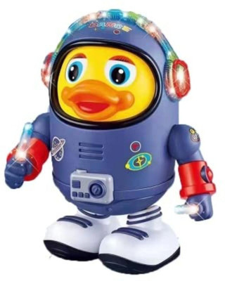 NIYAMAT Dancing Singing Duck Toys with Led Light for Kids Funny Animal Space Duck(Yellow, Blue)