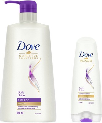 DOVE Daily Shine Shampoo & Conditioner  (825 ml)