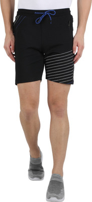 MONTE CARLO Printed Men Black Bermuda Shorts