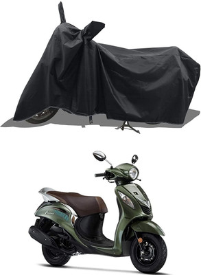 KEDIT Two Wheeler Cover for Yamaha(Fascino, Black)